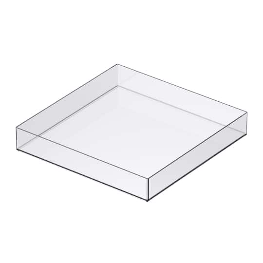 12" x 12" Clear Stackable Storage Tray by Simply Tidy™